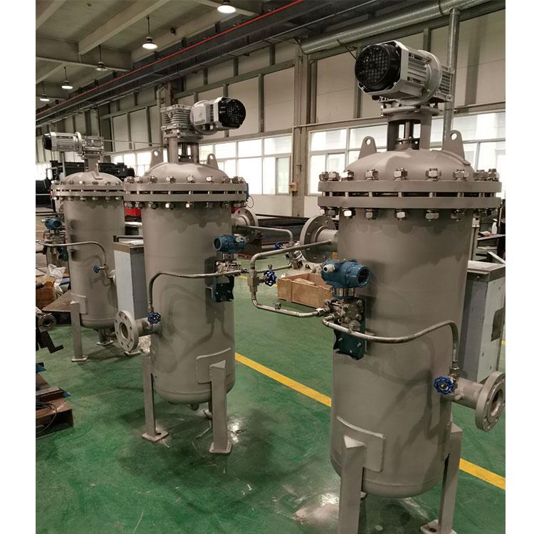 立式電動(dòng)壓差全自動(dòng)過(guò)濾器 工業(yè)污水直通式處理 PLC觸摸控制屏